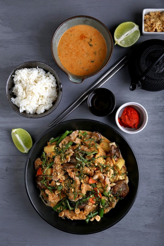 Red Curry and Ginger Coconut Sauce
