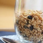 Homemade Granola with Dried Blueberries