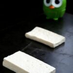 A side-by-side comparison of how to press tofu.