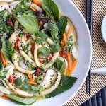 Mint, Basil and Cilantro Udon Noodle Bowl