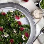 Mâche and Mint Salad with Buttermilk-Ponzu Dressing